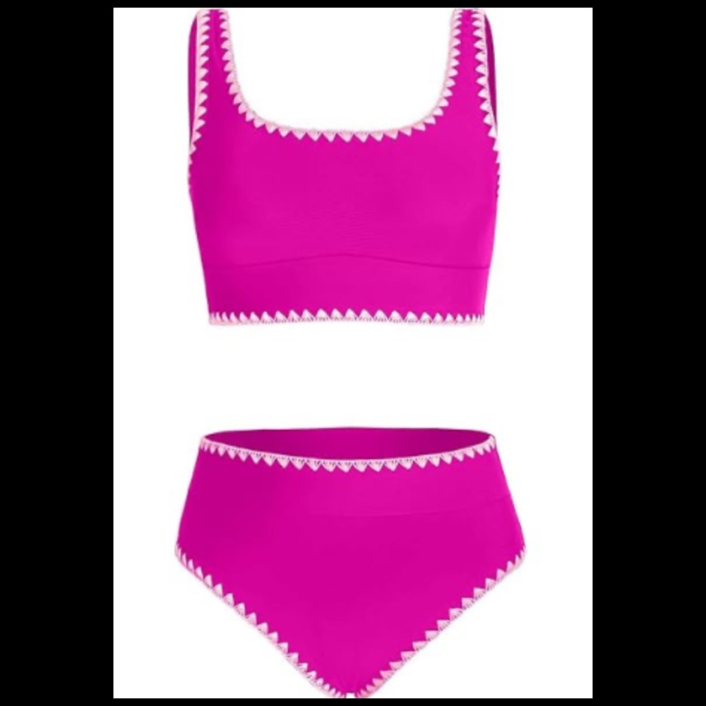 Kids Pink Two-Piece Swim Set.48